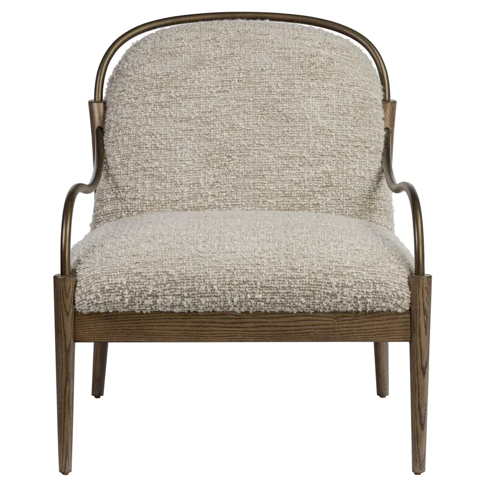 Demi Ivan Stone Boucle Chair - Beige, Ash