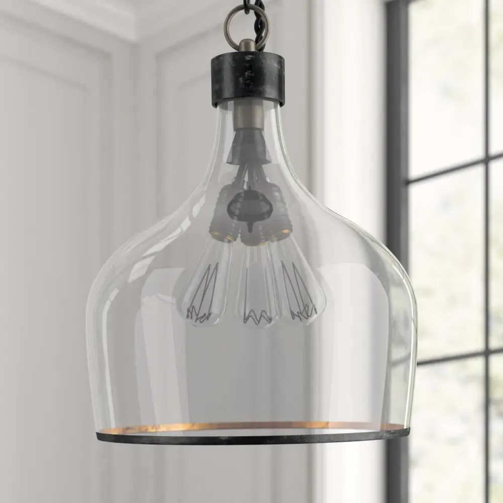 Demi John Large Pendant Light - Brown, Jute Rope