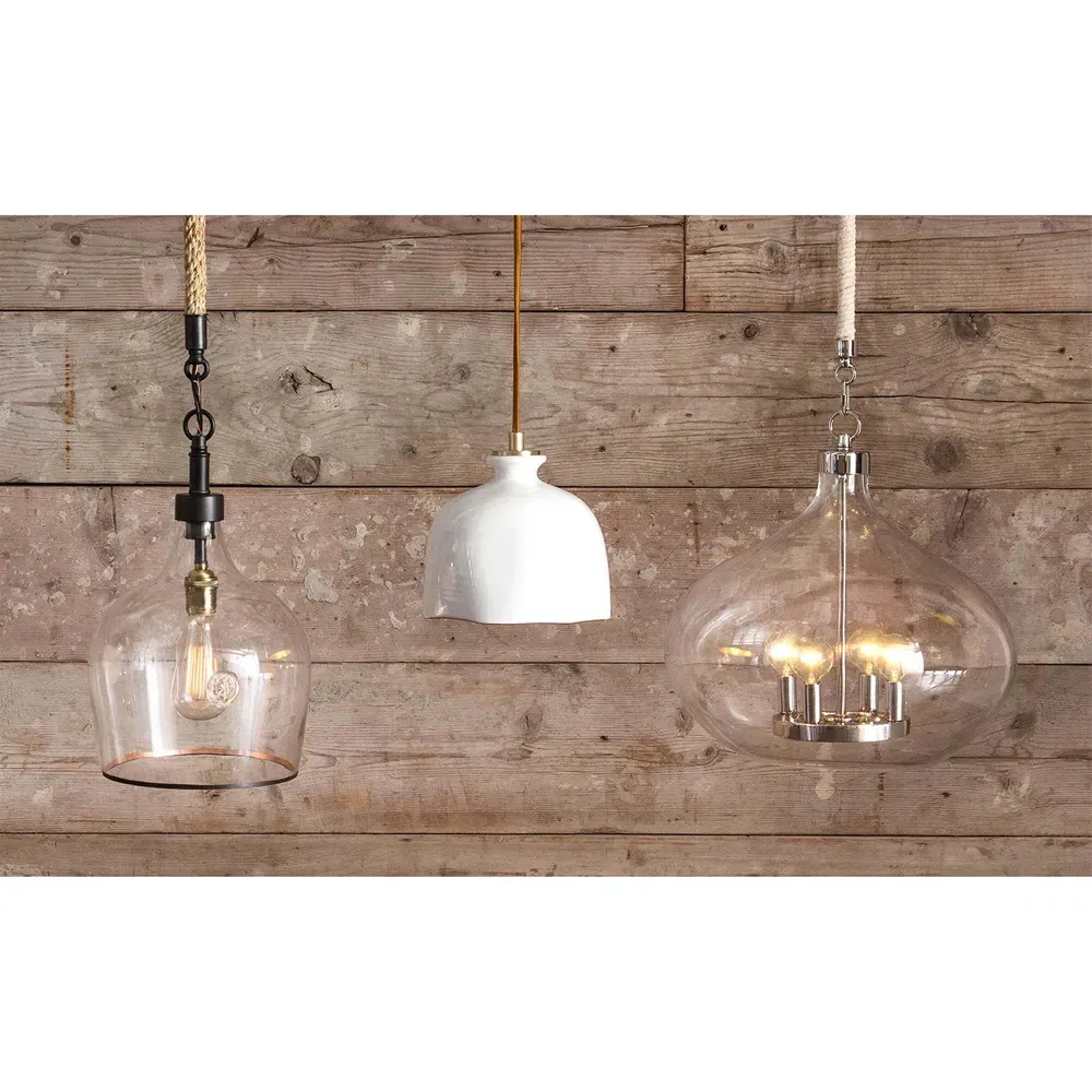 Demi John Small Pendant Light - Brown, Jute Rope