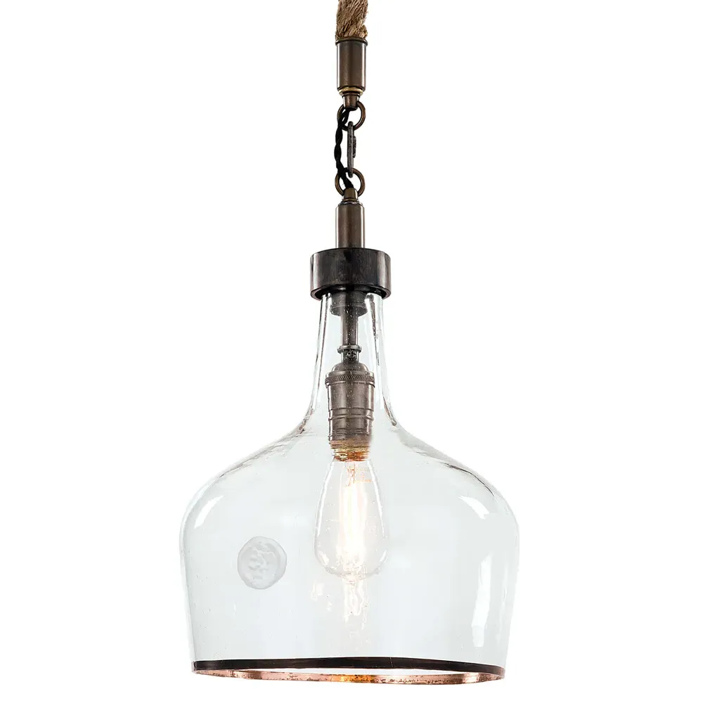 Demi John Small Pendant Light - Brown, Jute Rope image