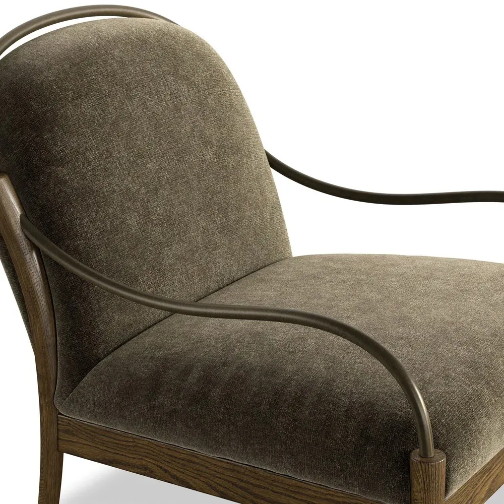 Demi Malmo Accent Chair - Olive, Velvet