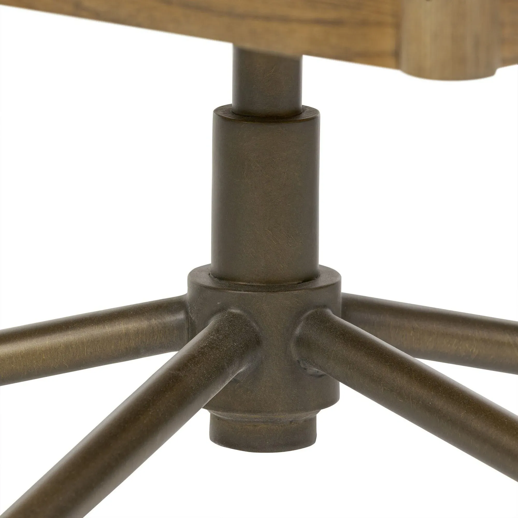 Demi Malmo Desk Chair - Olive, Brushed Brass