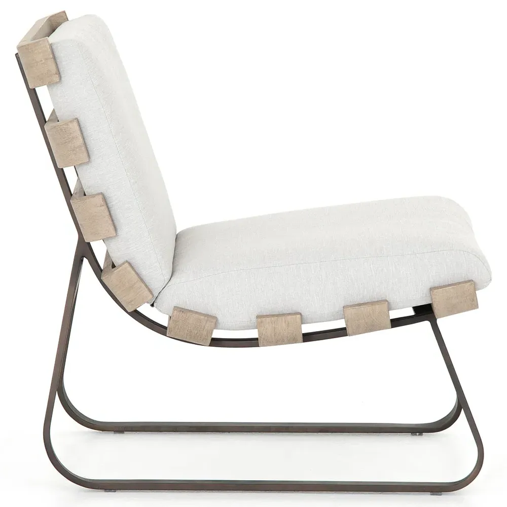 Demi Outdoor Lounge Chair - Grey, Teak