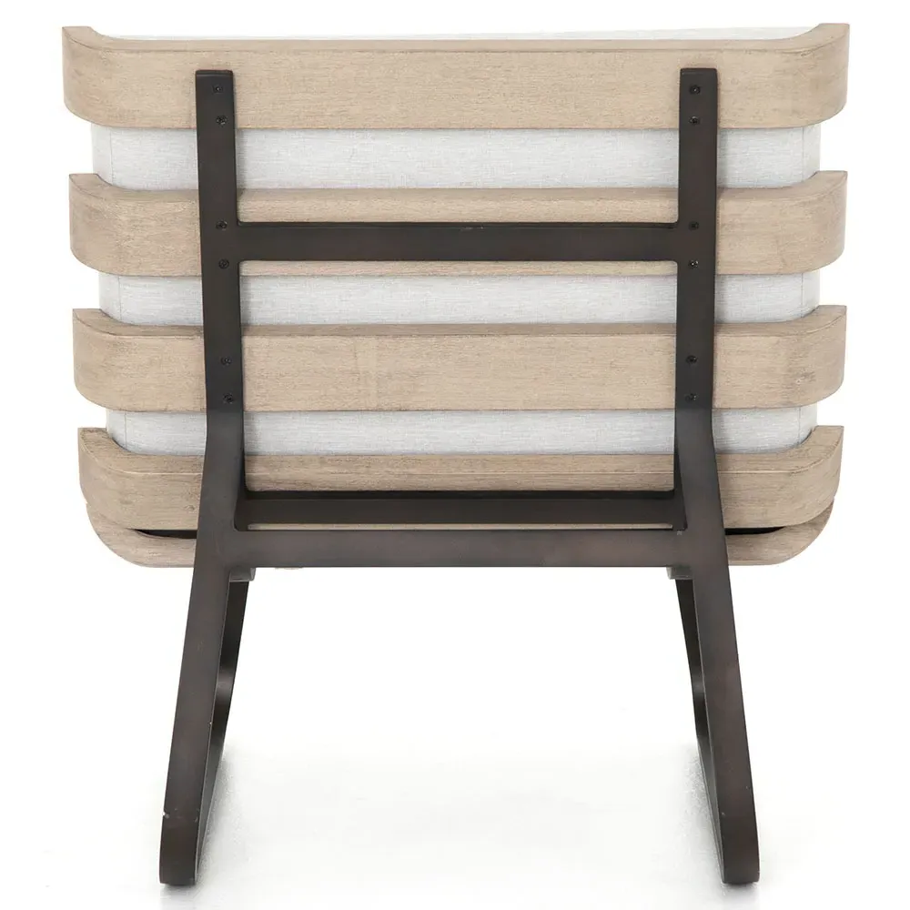 Demi Outdoor Lounge Chair - Grey, Teak