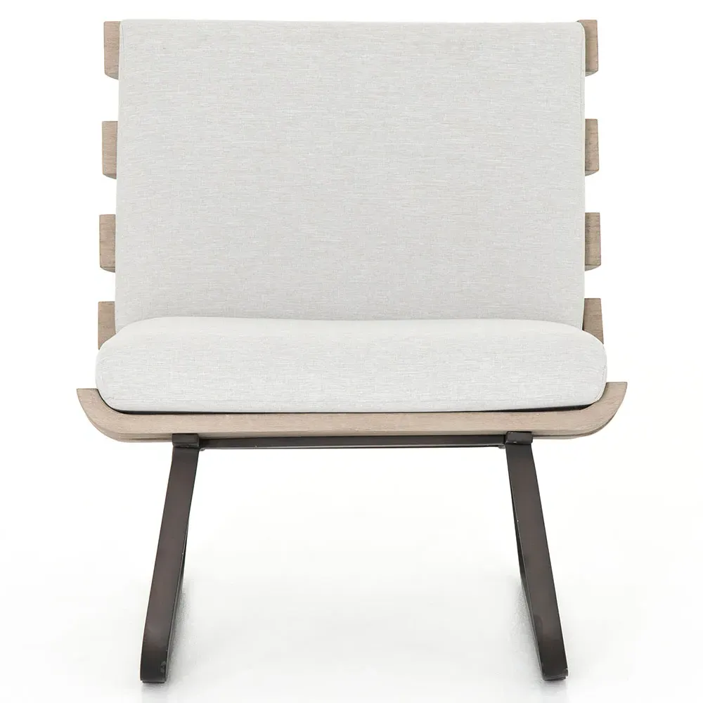 Demi Outdoor Lounge Chair - Grey, Teak