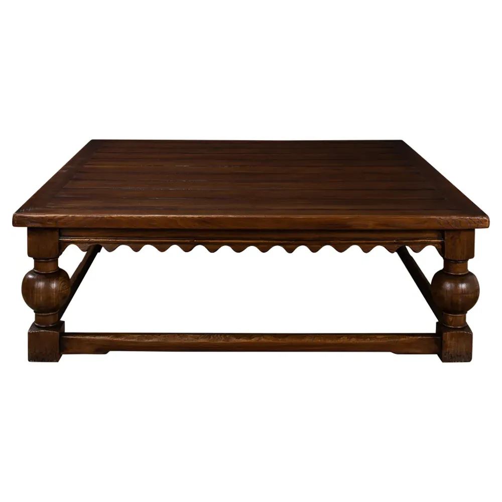 Demi Square Coffee Table - Brown, Elm Wood image
