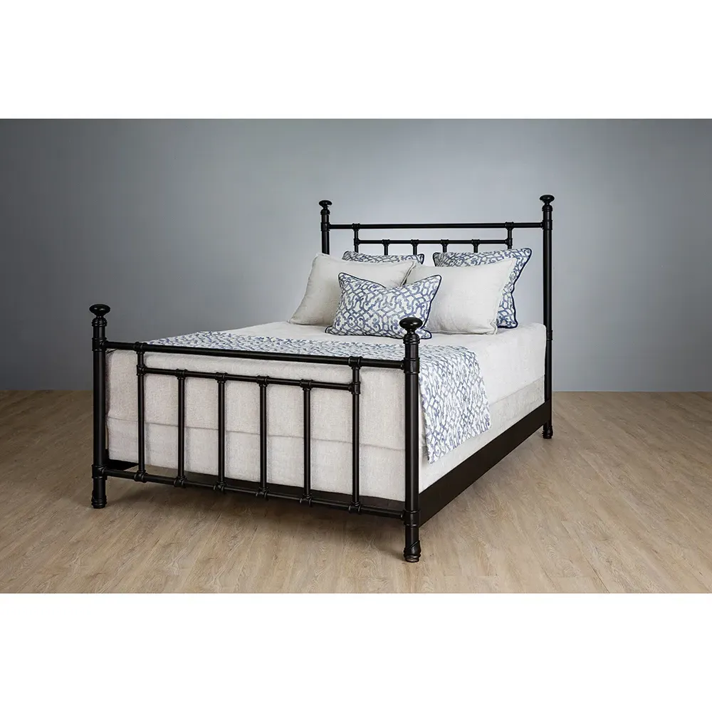 Denise Queen Size Bed Frame - Black, Iron