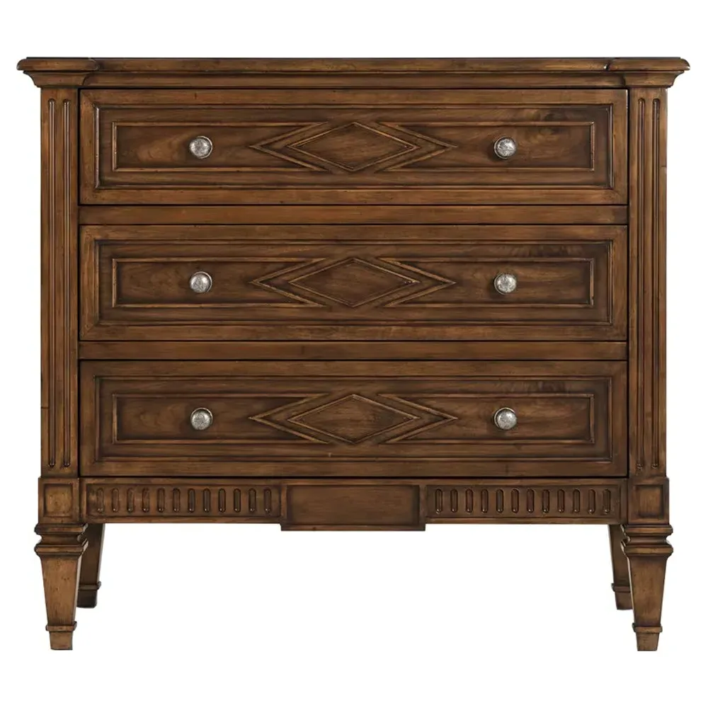 Desmond Bachelor Chest - Distressed Brown, Beech Wood image