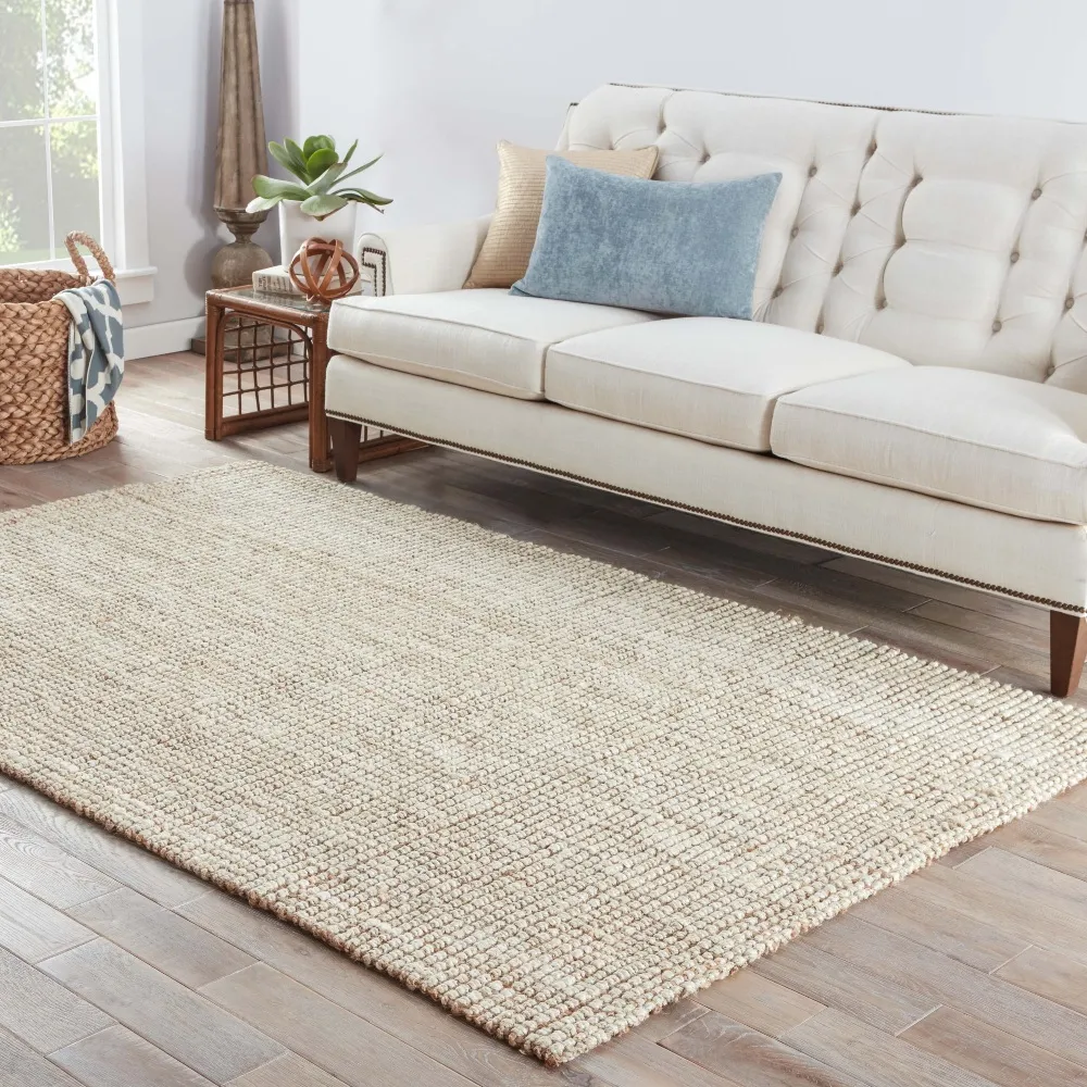 Desmond Medium Area Rug - Cream, Jute