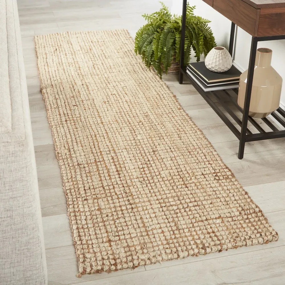 Desmond Runner Rug - Cream, Jute