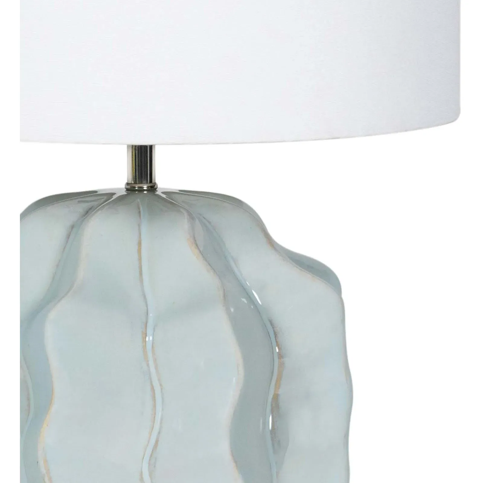 Destin Mini Table Lamp - Spa Blue, Ceramic