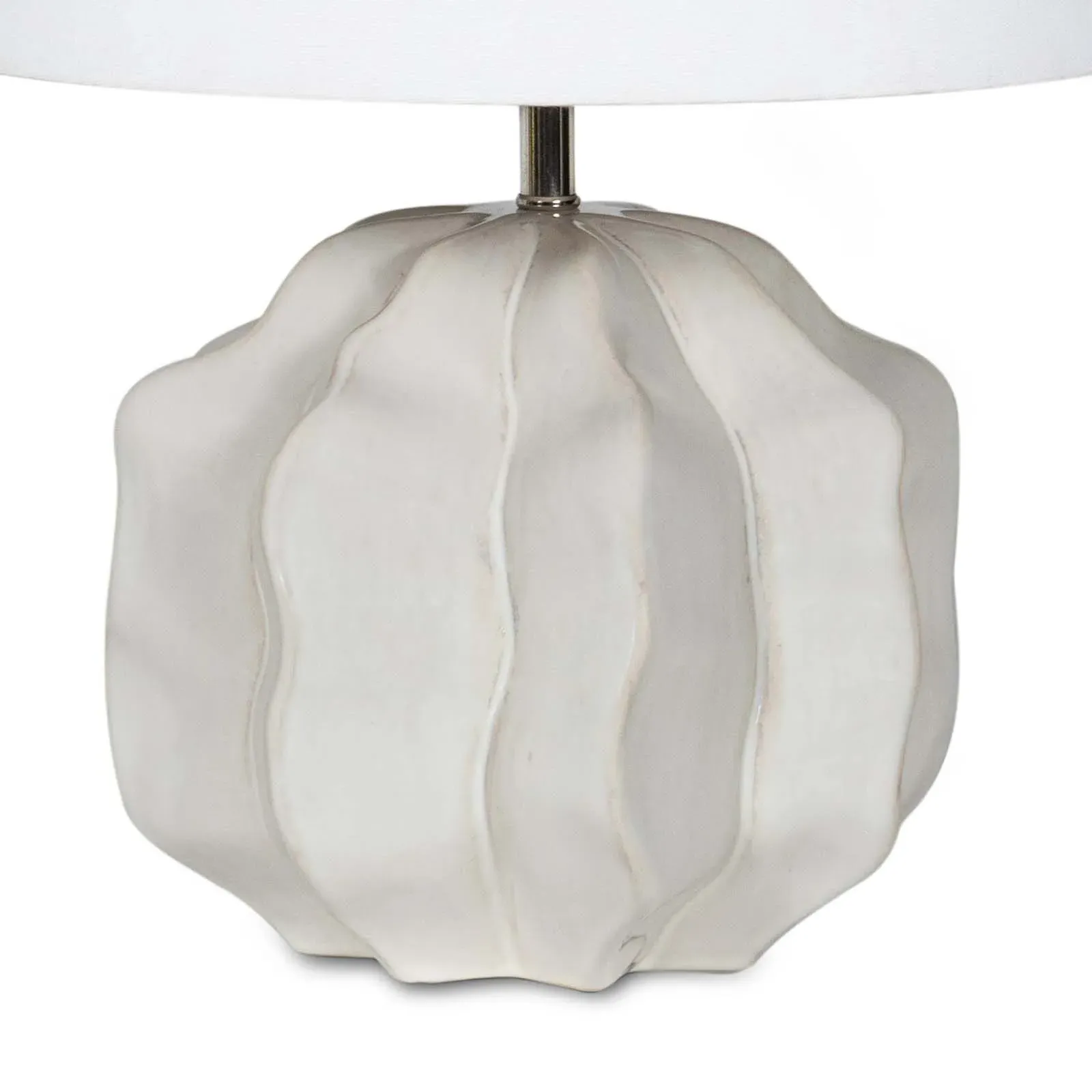 Destin Mini Table Lamp - White, Ceramic
