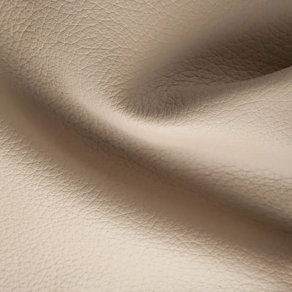 Deven Rectangular Cocktail Ottoman - Beige, Leather