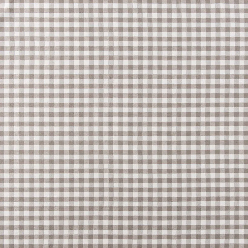 Deven Rectangular Cocktail Ottoman - Brown, Gingham Fabric