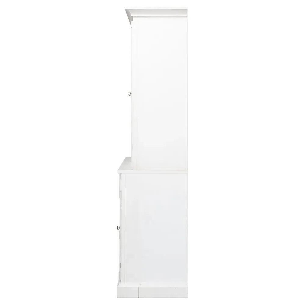 Diana Pine Wood Hutch - White