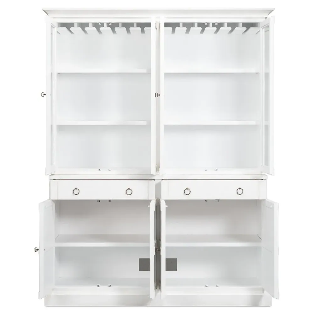 Diana Pine Wood Hutch - White