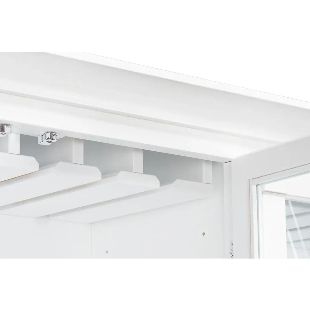 Diana Pine Wood Hutch - White