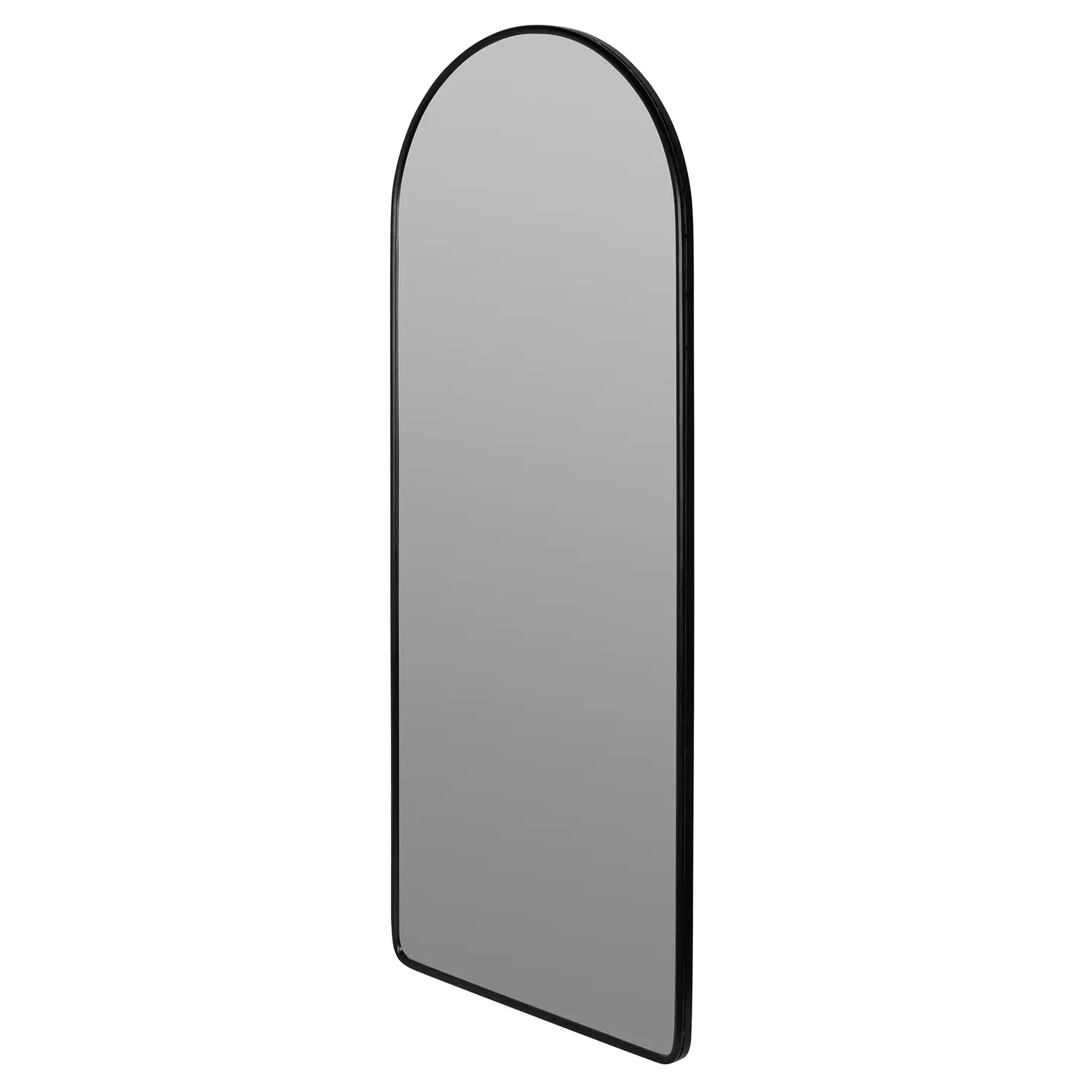 Diane Full Length Arch Floor Mirror - Black, Metal