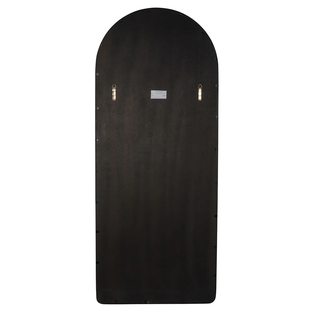 Diane Full Length Arch Floor Mirror - Black, Metal