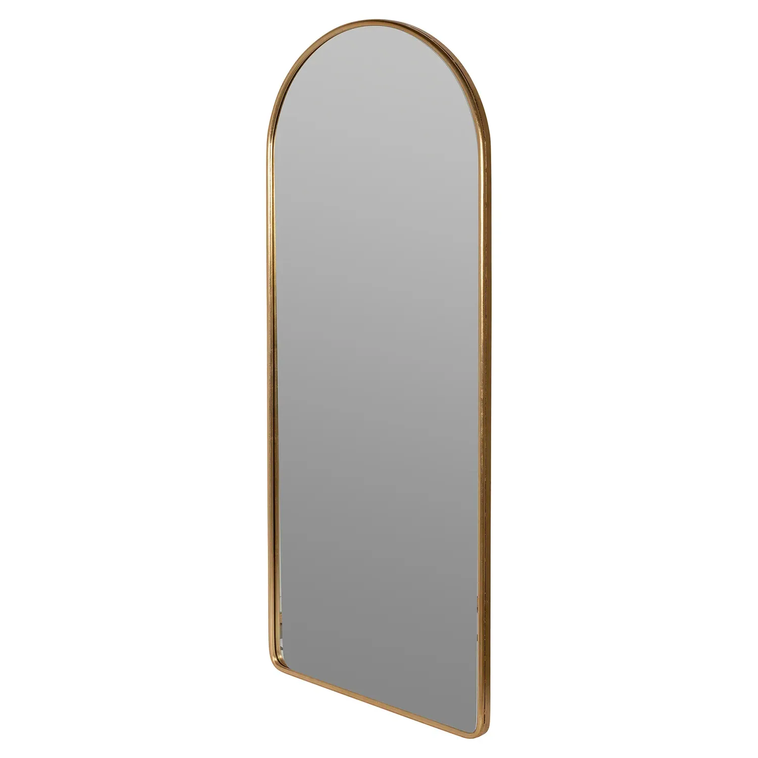 Diane Full Length Arch Floor Mirror - Gold, Metal