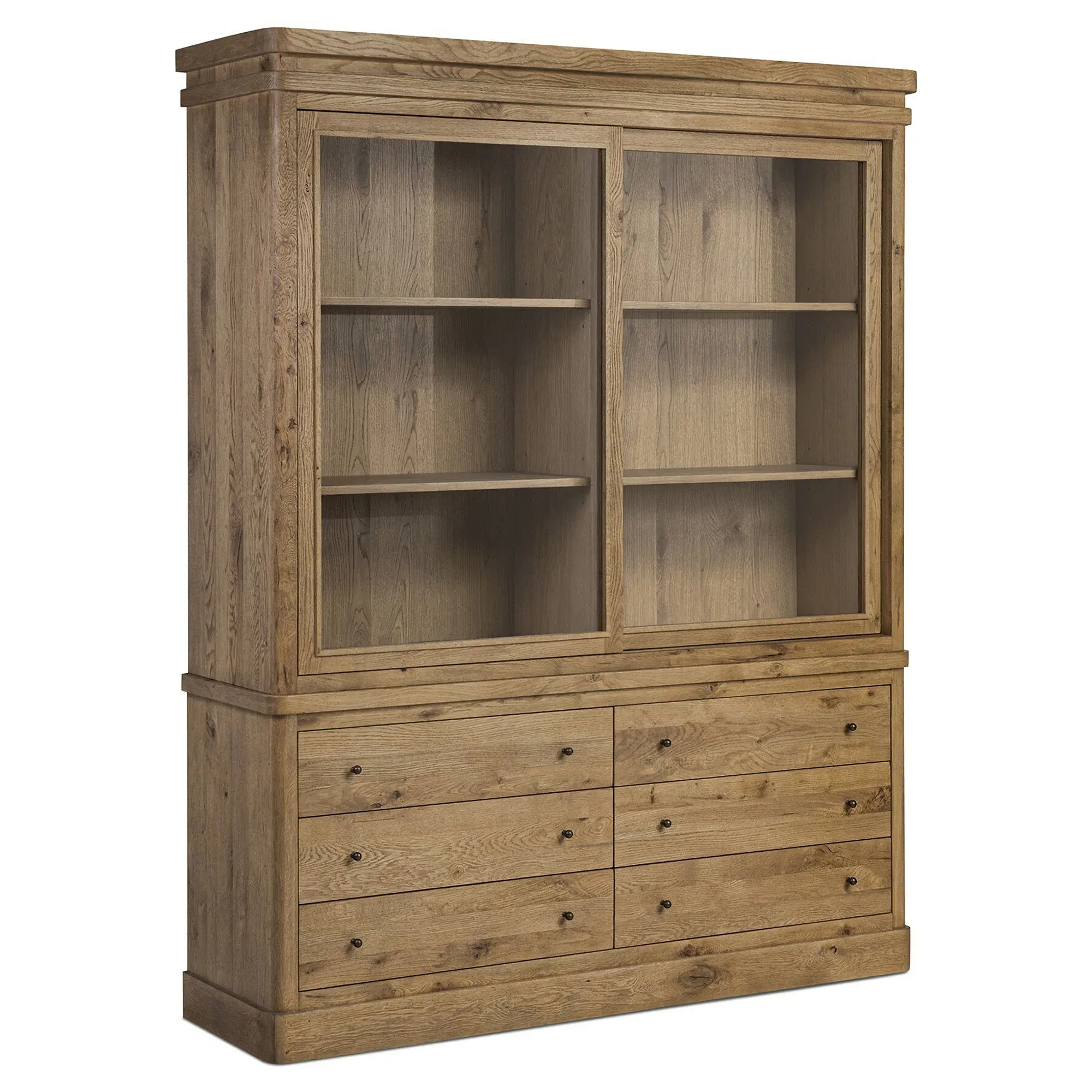 Diego Display Case - Honey Brown, Oak