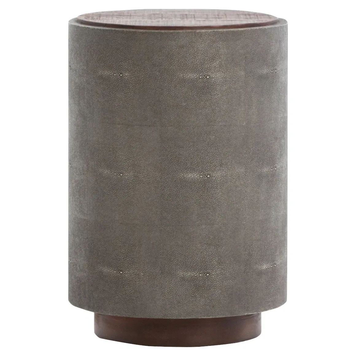 Dieter Round Side Table - Grey, Reclaimed Wood