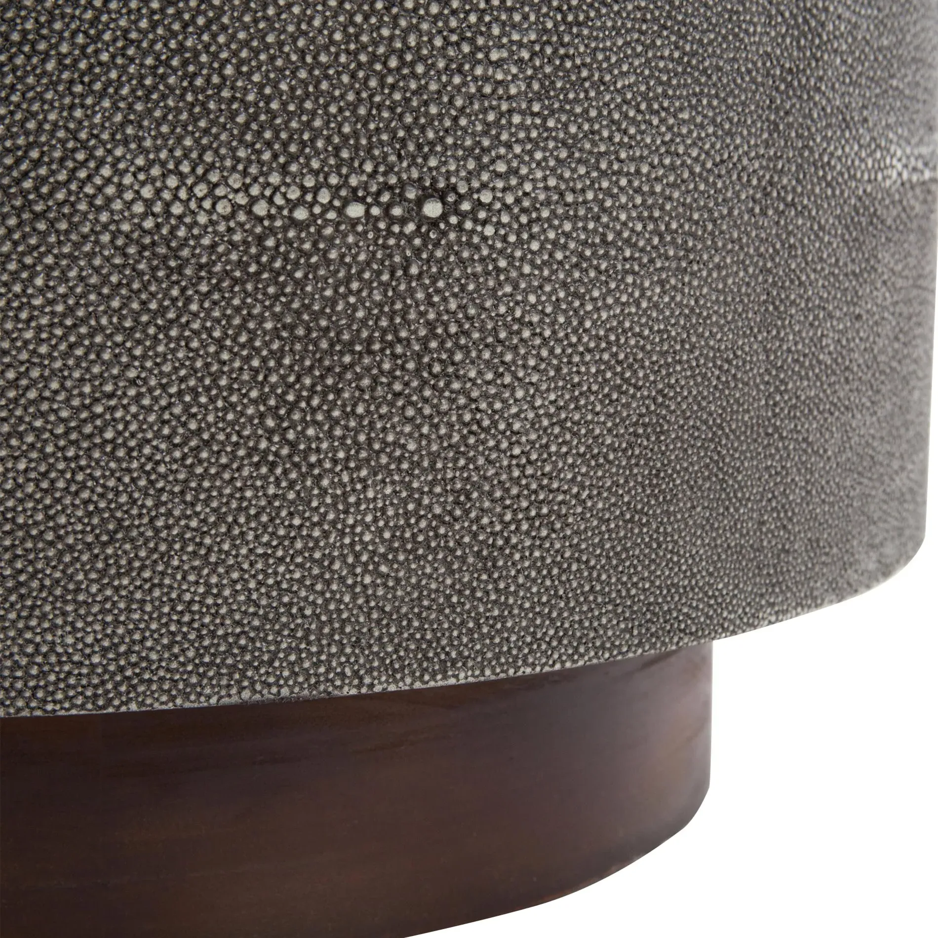 Dieter Round Side Table - Grey, Reclaimed Wood