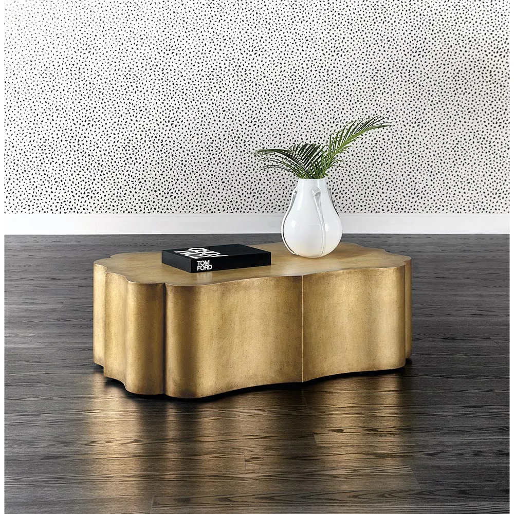 Dillard Freeform Coffee Table - Gold, Wood