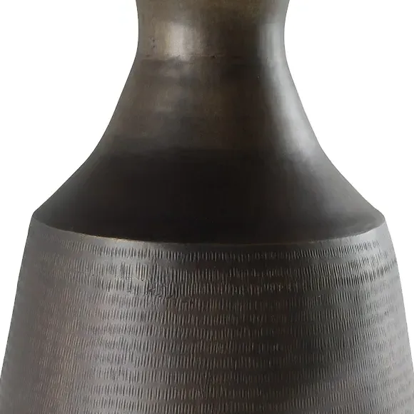 Dinalyn Round Dining Table - Bronze, Teak