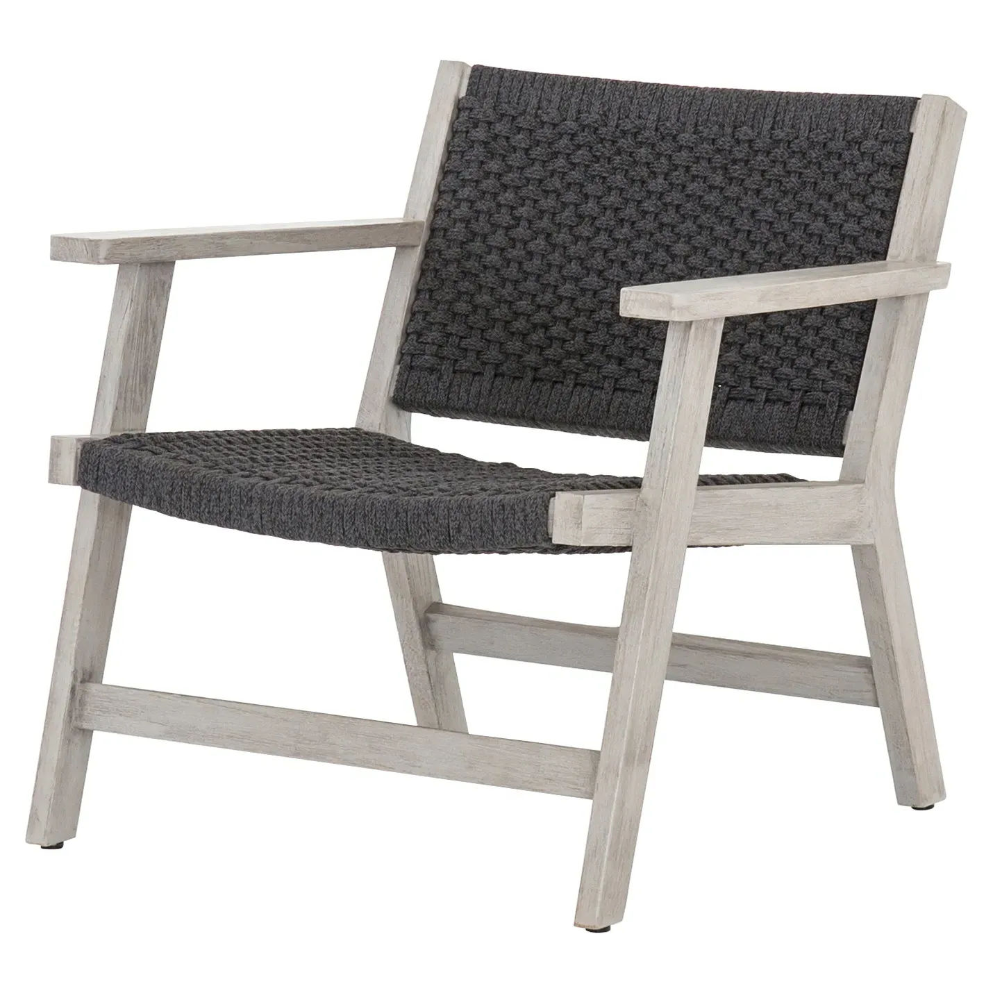 Dion Outdoor Arm Chair - Dark Grey, Teak