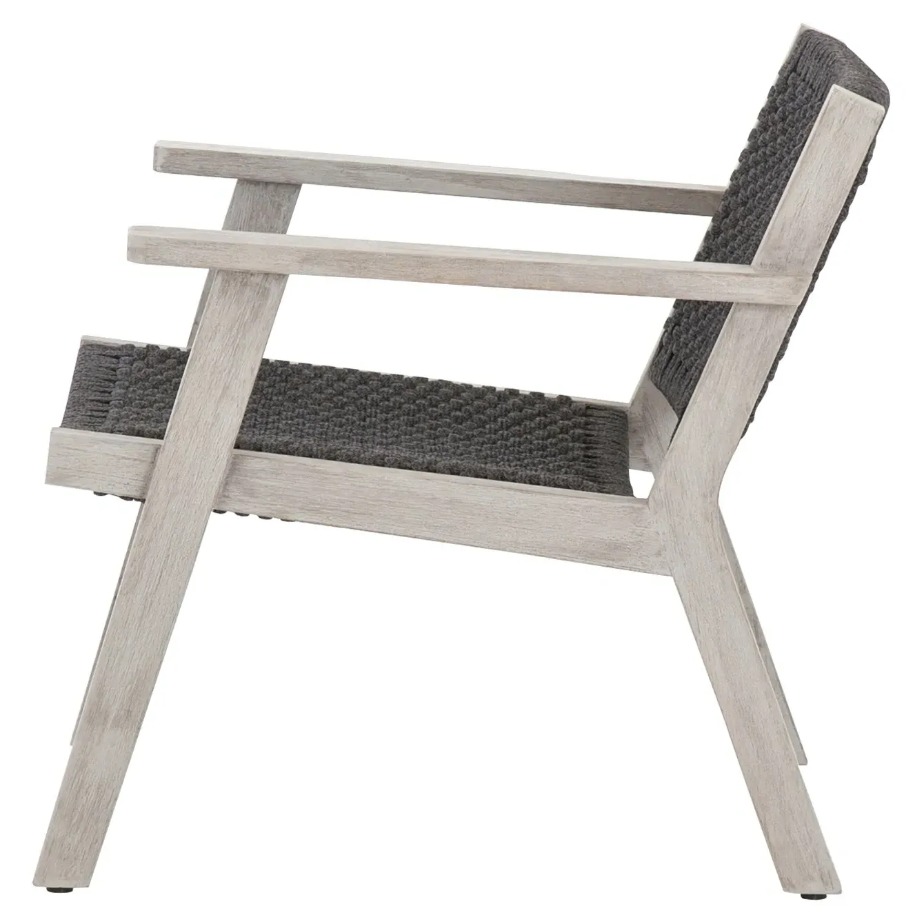 Dion Outdoor Arm Chair - Dark Grey, Teak
