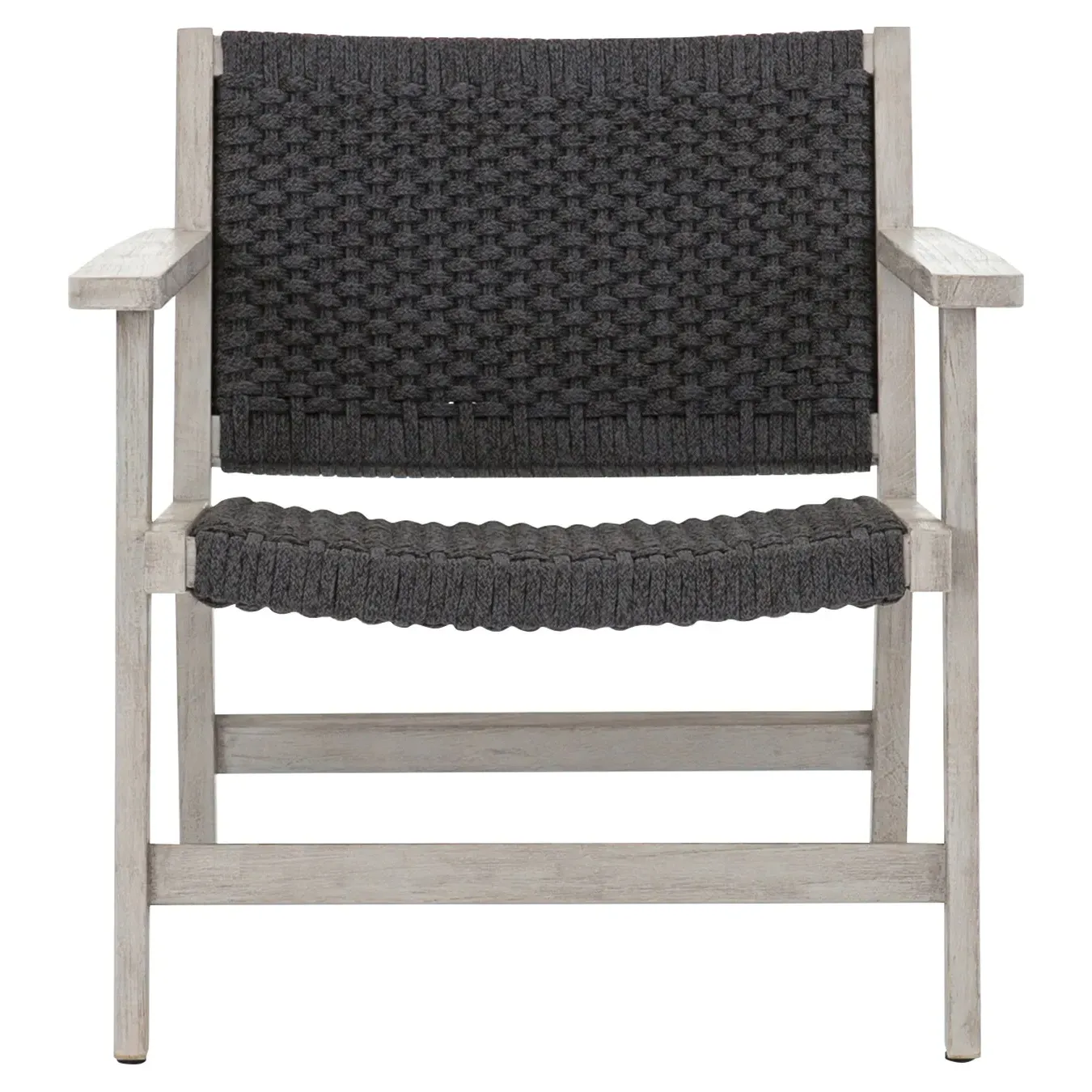 Dion Outdoor Arm Chair - Dark Grey, Teak