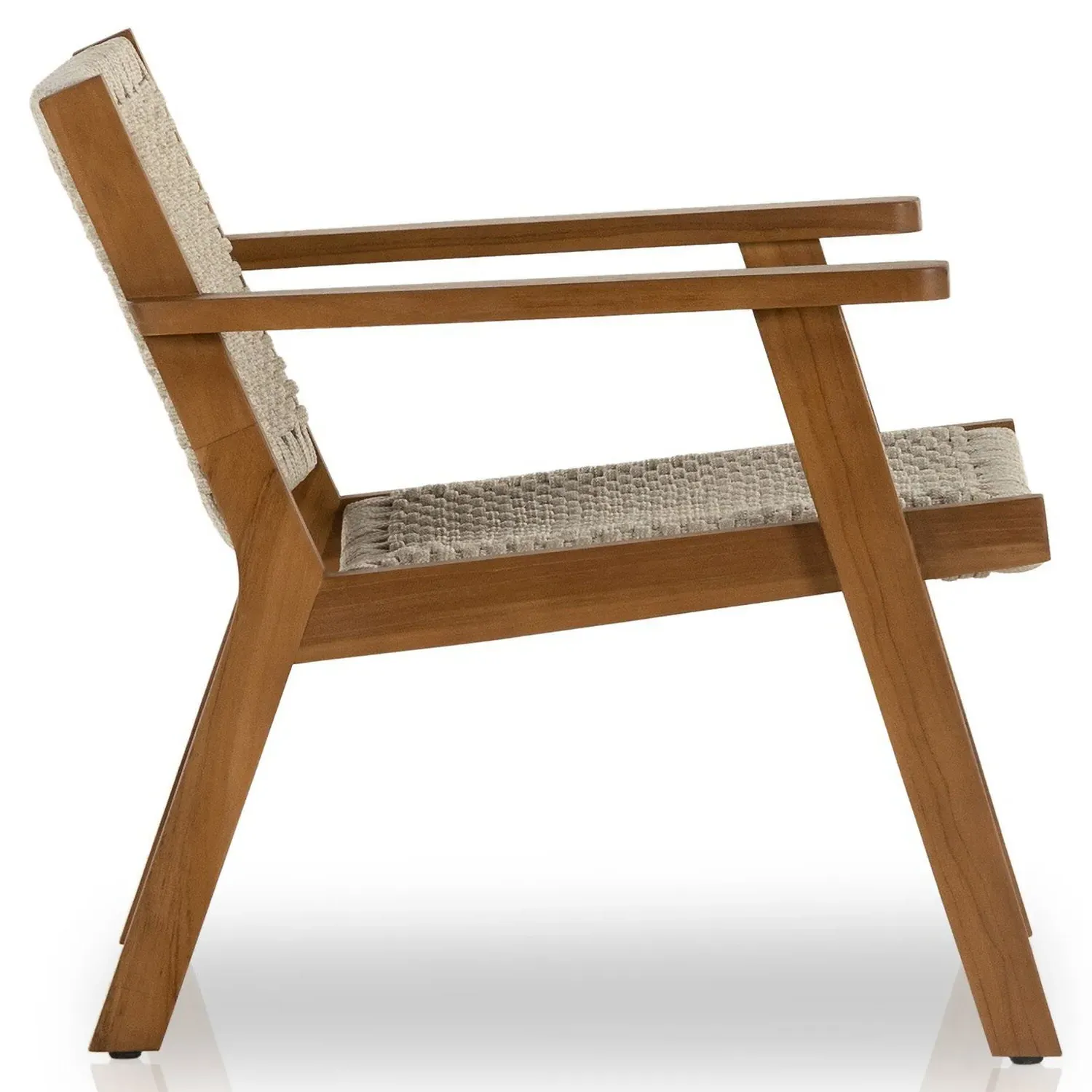 Dion Outdoor Arm Chair - Light Brown, Teak