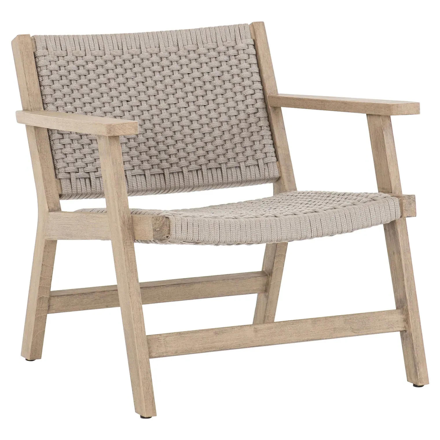 Dion Outdoor Arm Chair - Light Grey, Teak