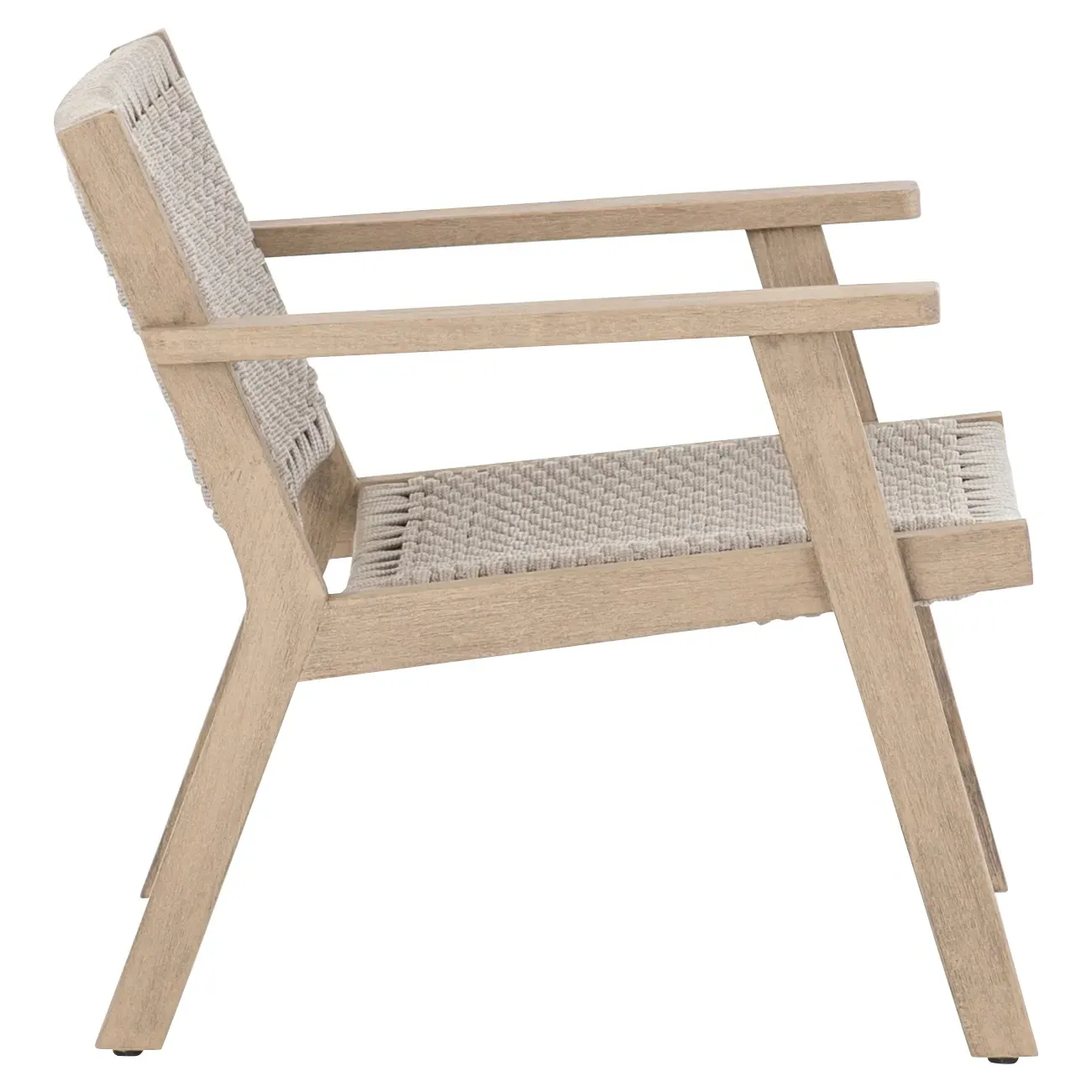Dion Outdoor Arm Chair - Light Grey, Teak