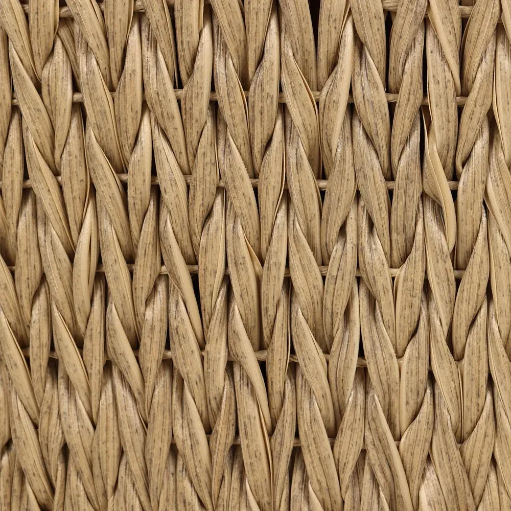 Dione Woven Outdoor Lounge Arm Chair - Brown, Teak