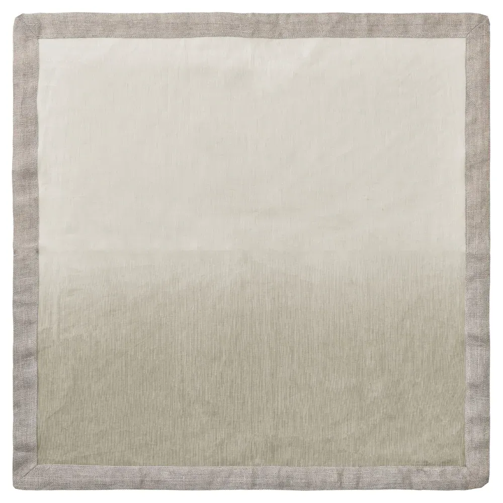Dip Dye Linen Napkin Set of 4 - Silver