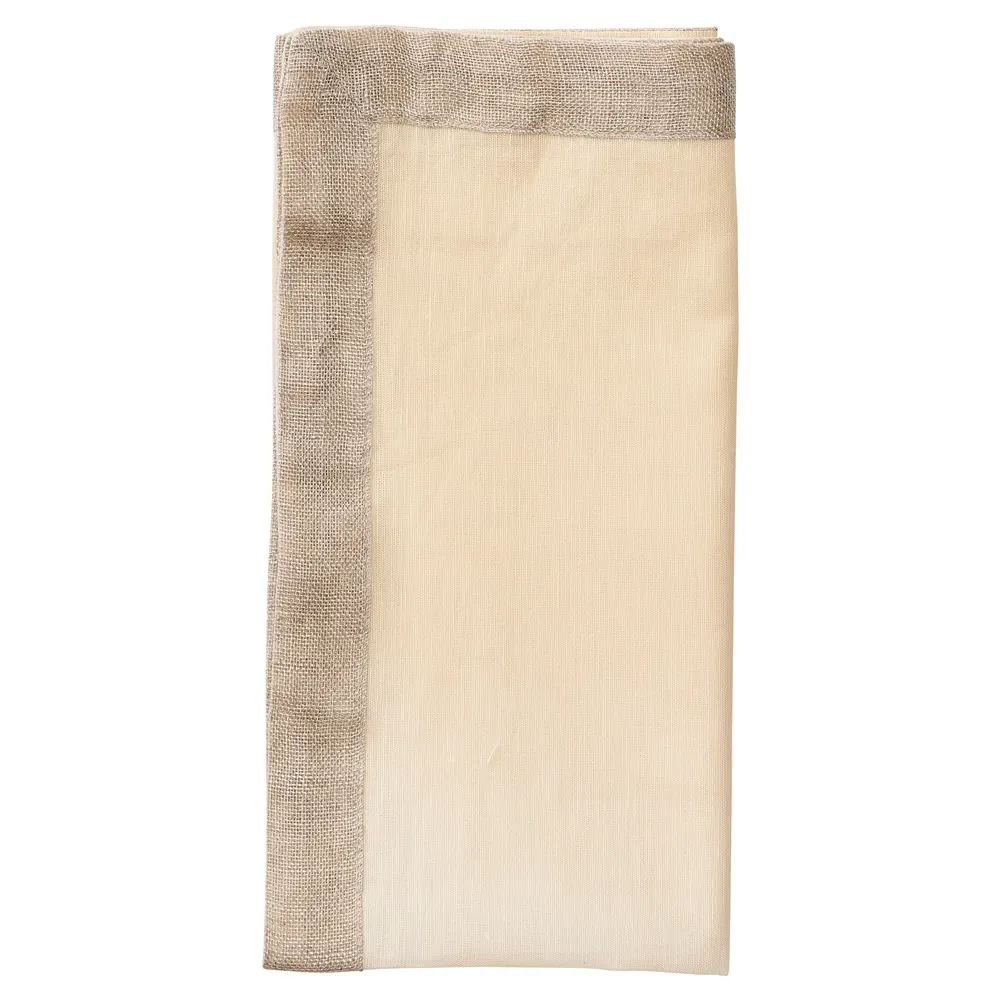 Dip Dye Ombre Linen Napkin Set of 4 - Beige