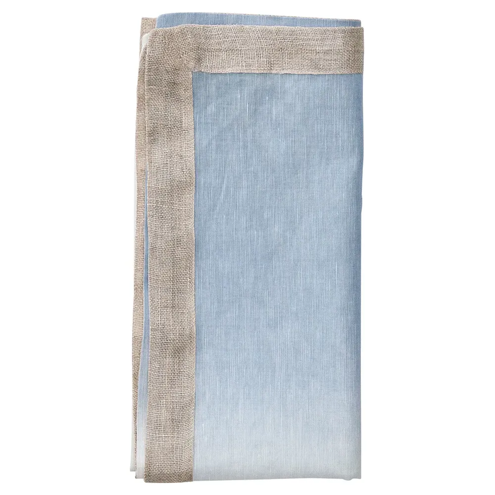 Dip Dye Ombre Linen Napkin Set of 4 - Periwinkle