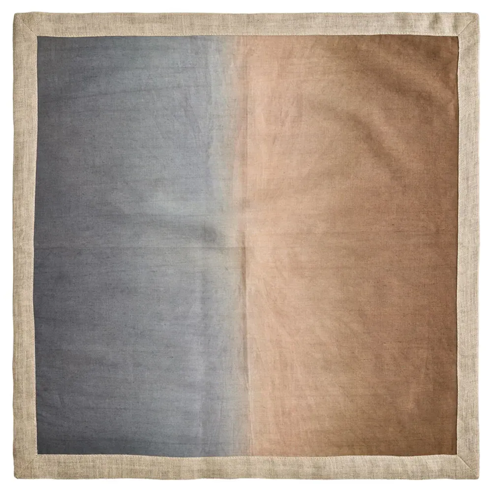 Dip Dye Ombre Linen Napkin Set of 4 - Taupe