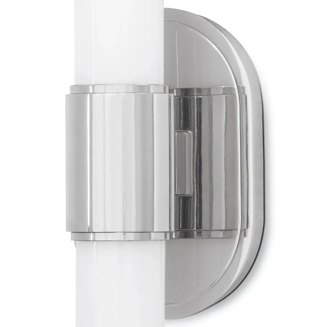 Dixon Flush Mount Sconce - Polished Nickel, Steel