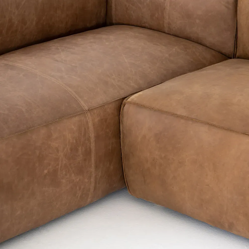 Domatillo 2-Piece Sectional LAF - Brown, Leather