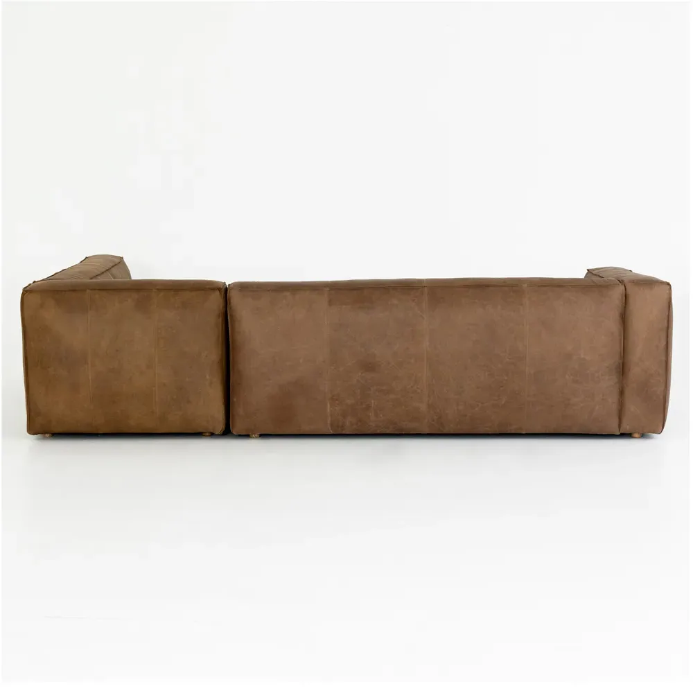 Domatillo 2-Piece Sectional RAF - Brown, Leather