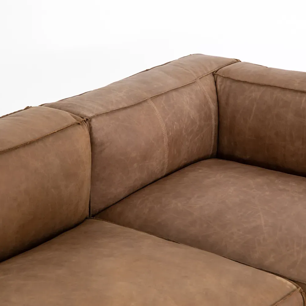 Domatillo 2-Piece Sectional RAF - Brown, Leather