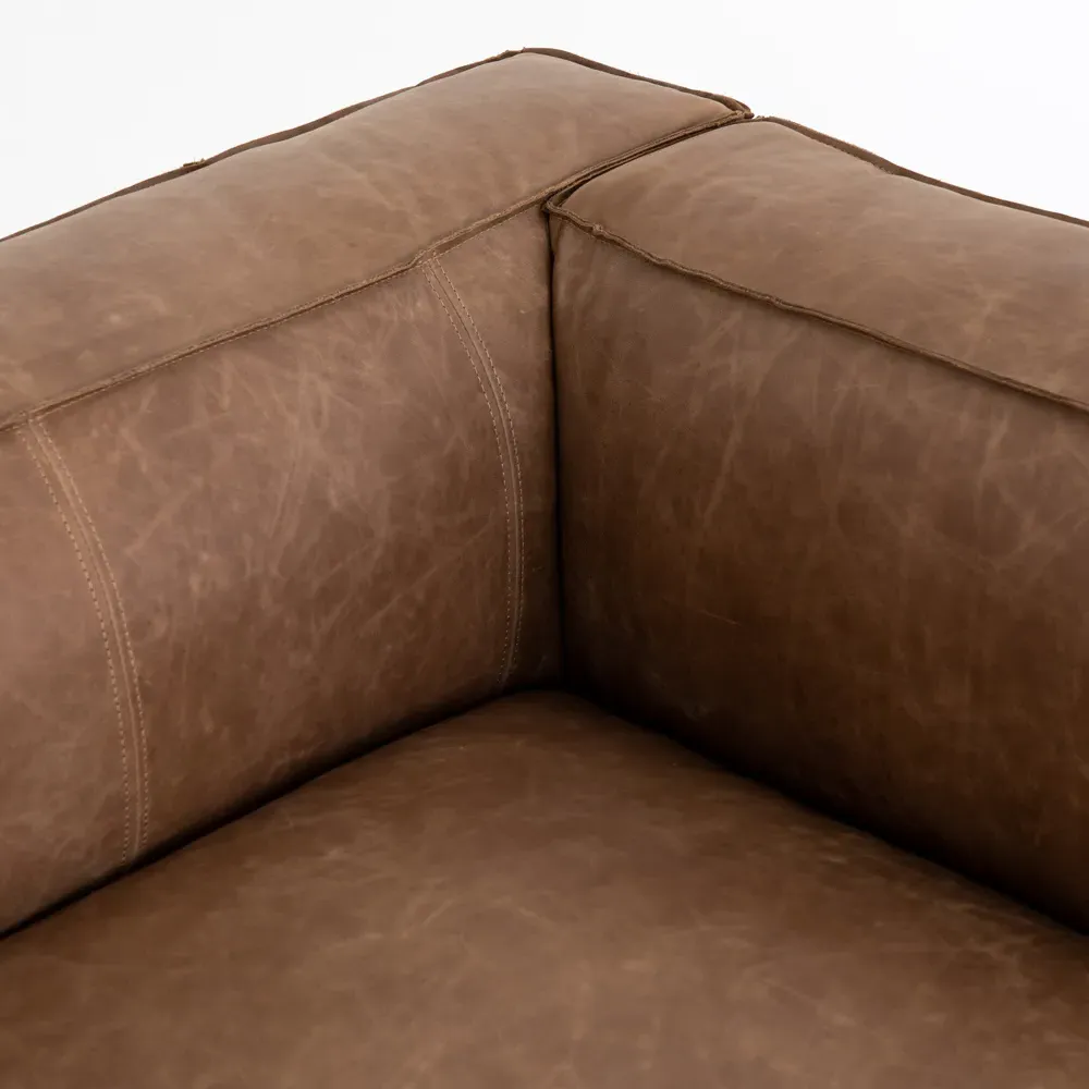 Domatillo 2-Piece Sectional RAF - Brown, Leather