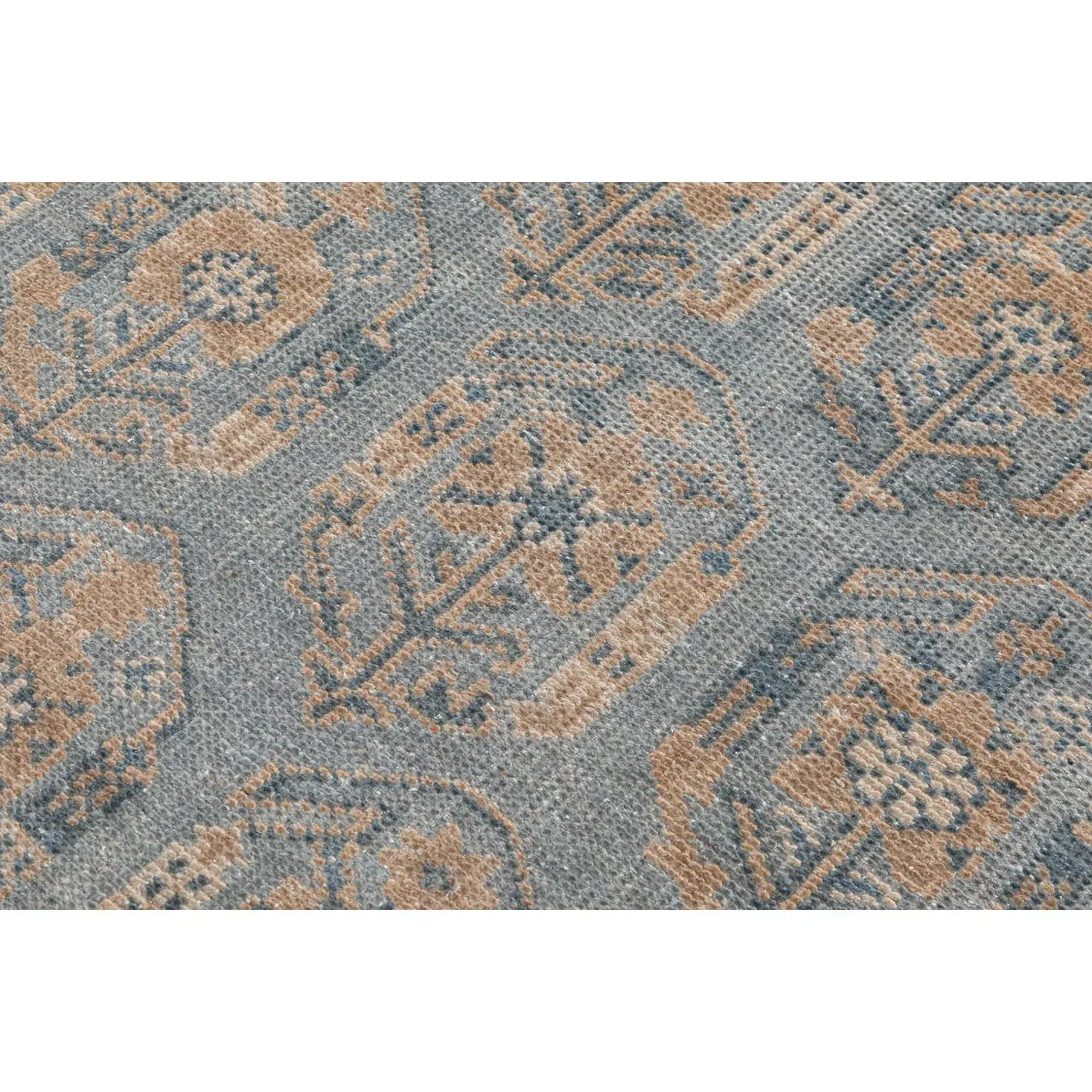 Dominic Oriental Patterned Hand Knotted Rug - Blue, Wool