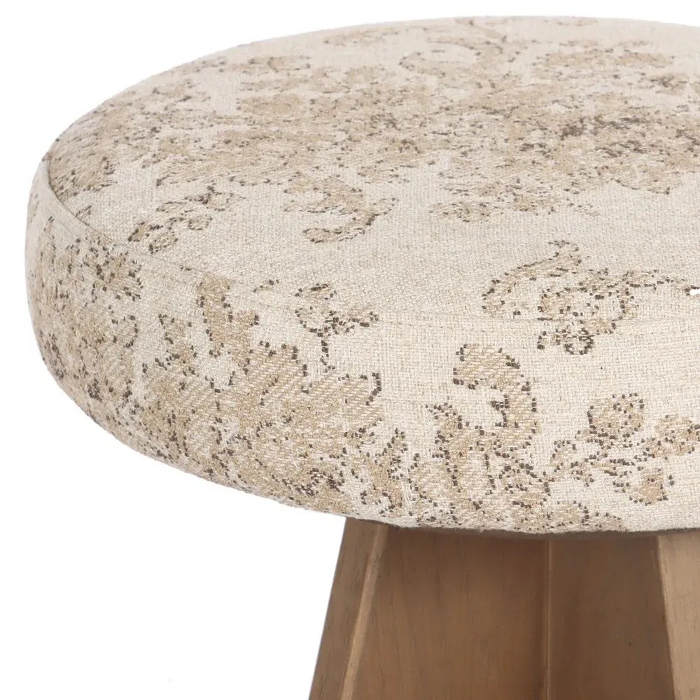 Donovan Swivel Bar Stool - Beige, Oak