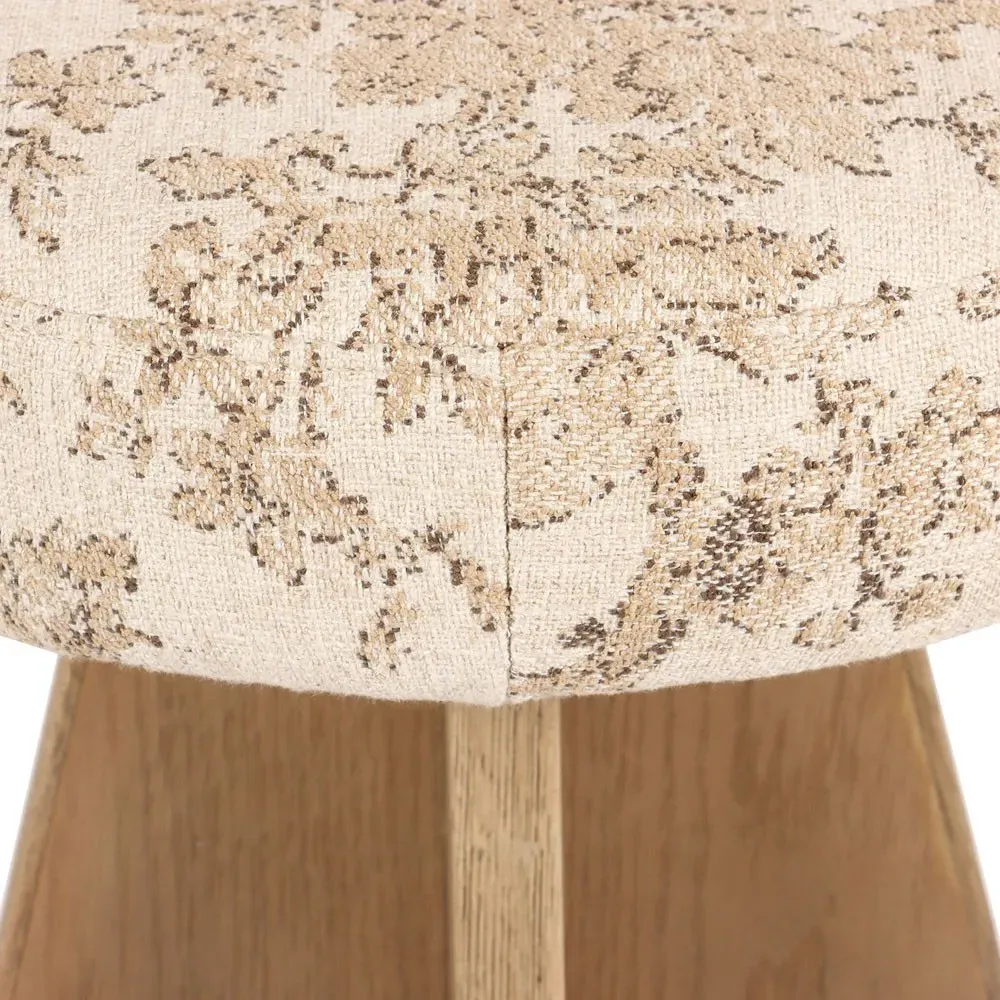 Donovan Swivel Counter Stool - Beige, Oak