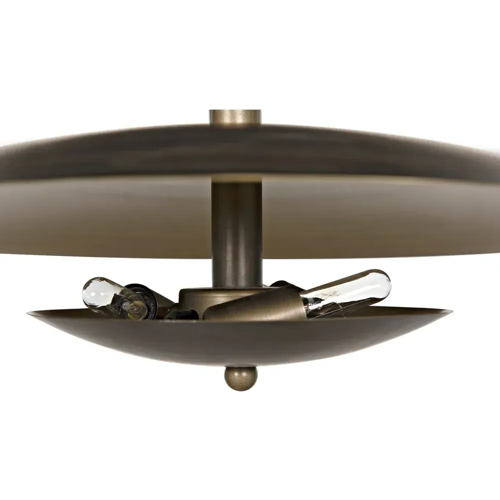 Dora 4 Tier Dome Chandelier - Aged Brass, Steel