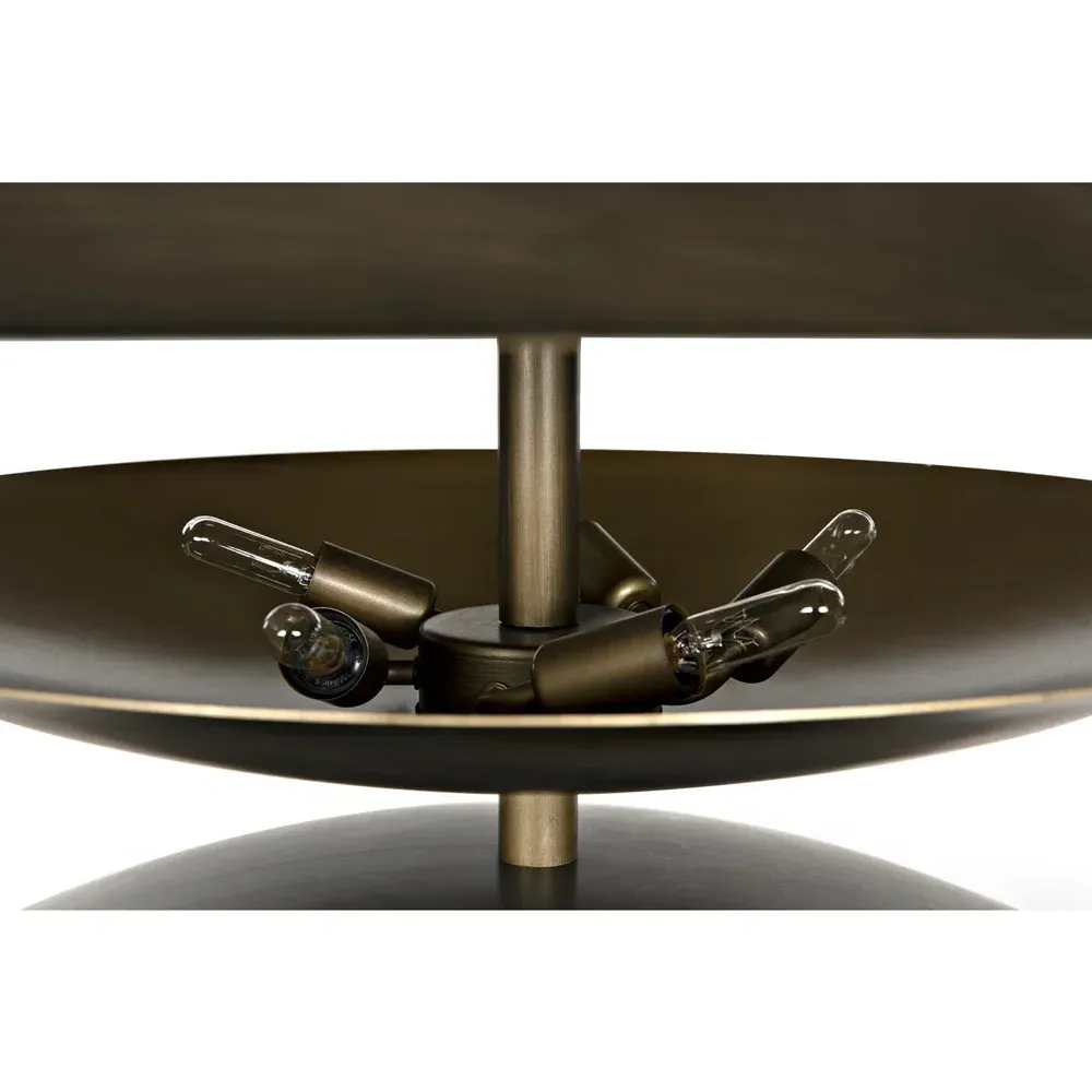 Dora 4 Tier Dome Chandelier - Aged Brass, Steel